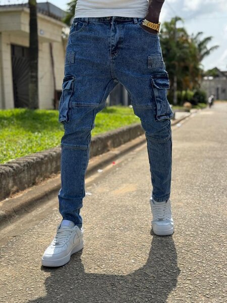 Jean cargo tendance homme