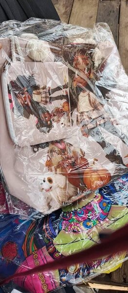 Sac à main imprimé chats bien