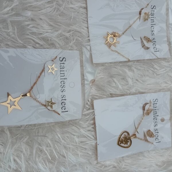 Collier Acier Inoxydable Étoile