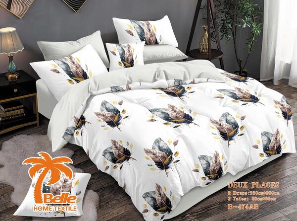 Parure de lit 3 pièces en coton