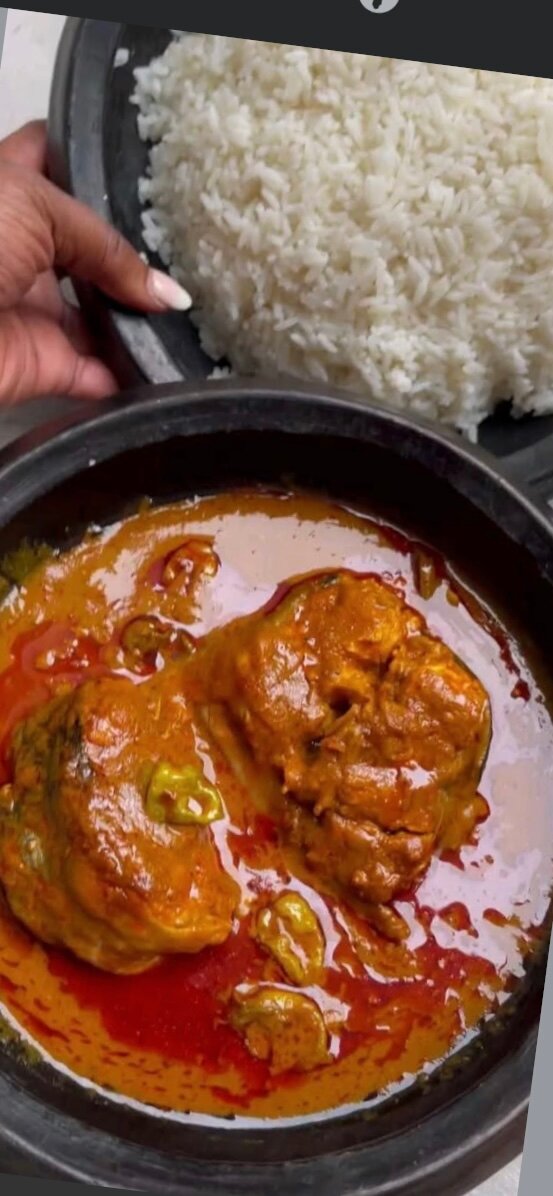 poulet ou poisson avec du riz