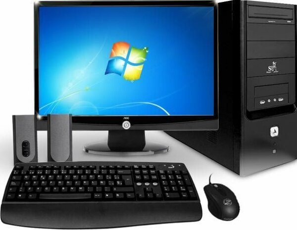 Ensemble PC complet avec écran, clavier et souris