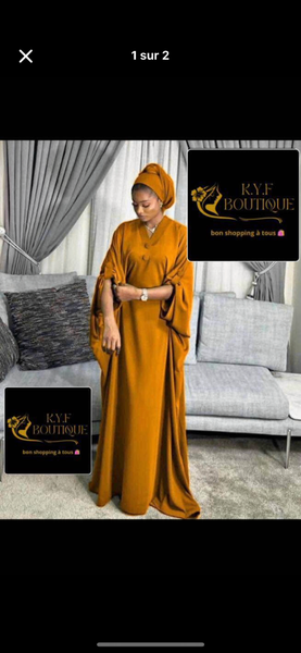 Robe dame avec foulard