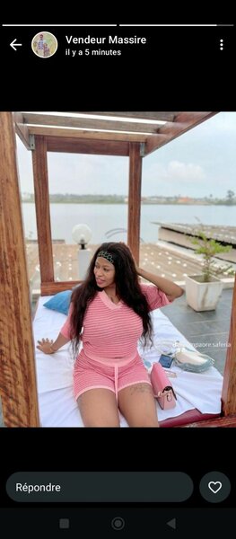 Ensemble confortable à rayures