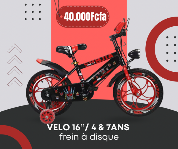 Vélo Enfant 16" 4 &7ans