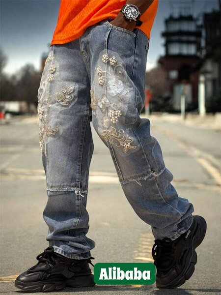 Jean brodé tendance