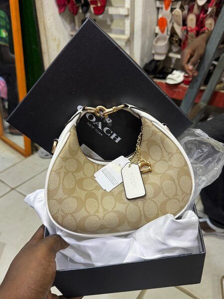 Sac à main Coach en cuir marron