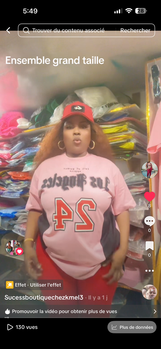 Ensemble teeshir grande taille