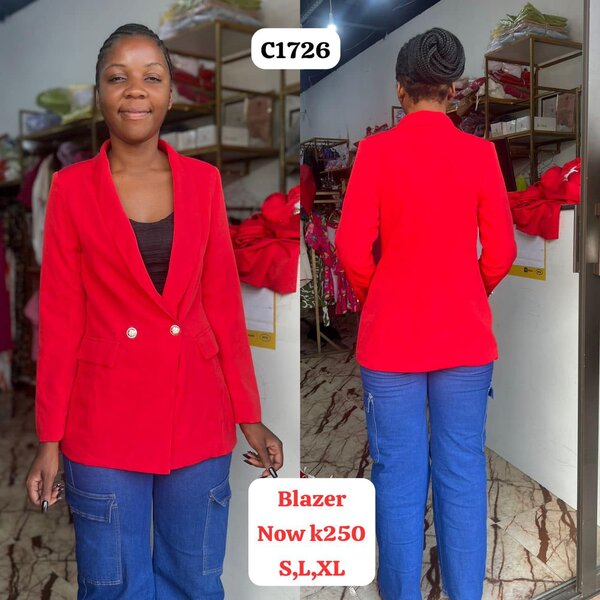 Beautiful, stylish and high-quality women's blazer red