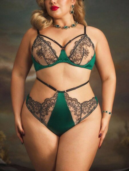 Ensemble lingerie dentelle noir