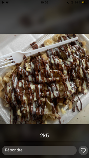 Crêpes au chocolat et au lait