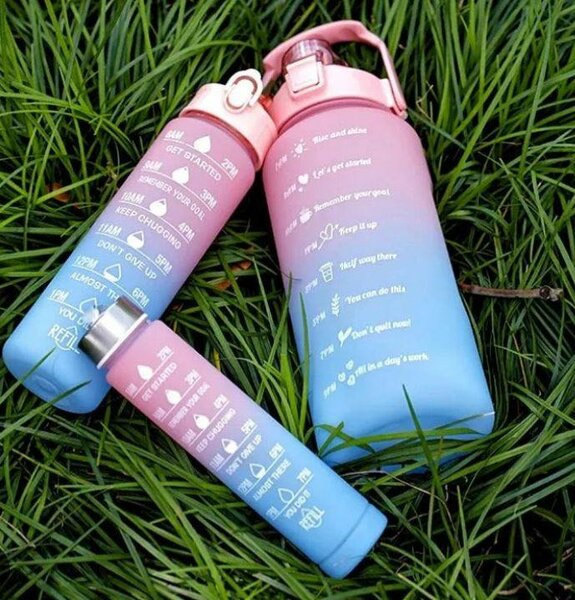 Bouteille d'eau dégradé 1L