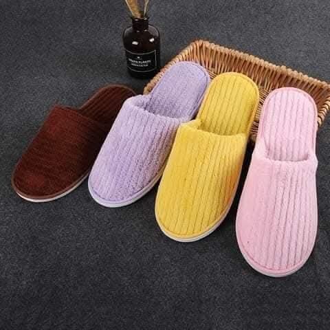 Chaussons confort hiver multicolores