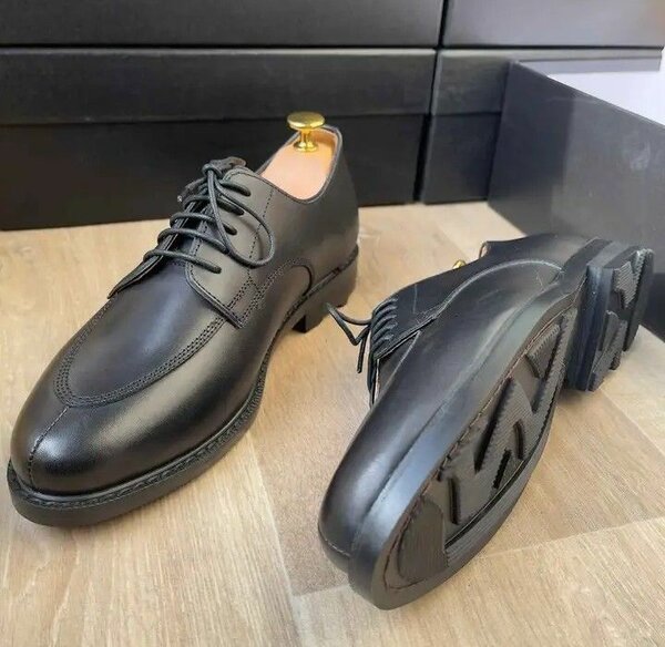 Chaussures de ville homme cuir noir et marron