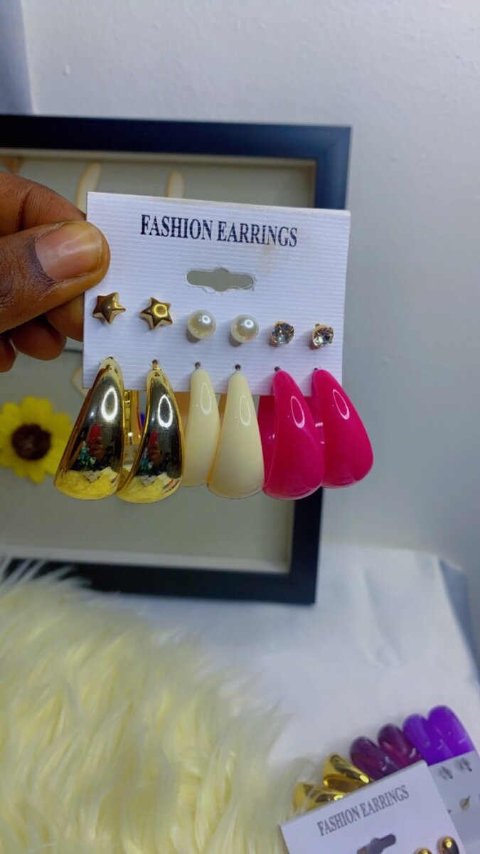 6 in 1 earrings