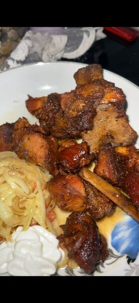 Porc braisé + attieke