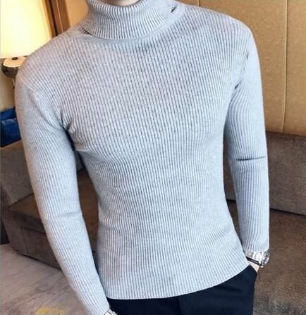 Pull Col Roulé Homme Élégant