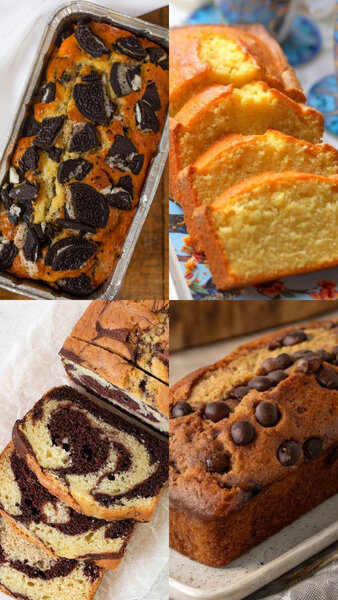 Cake marbré aux pépites de chocolat