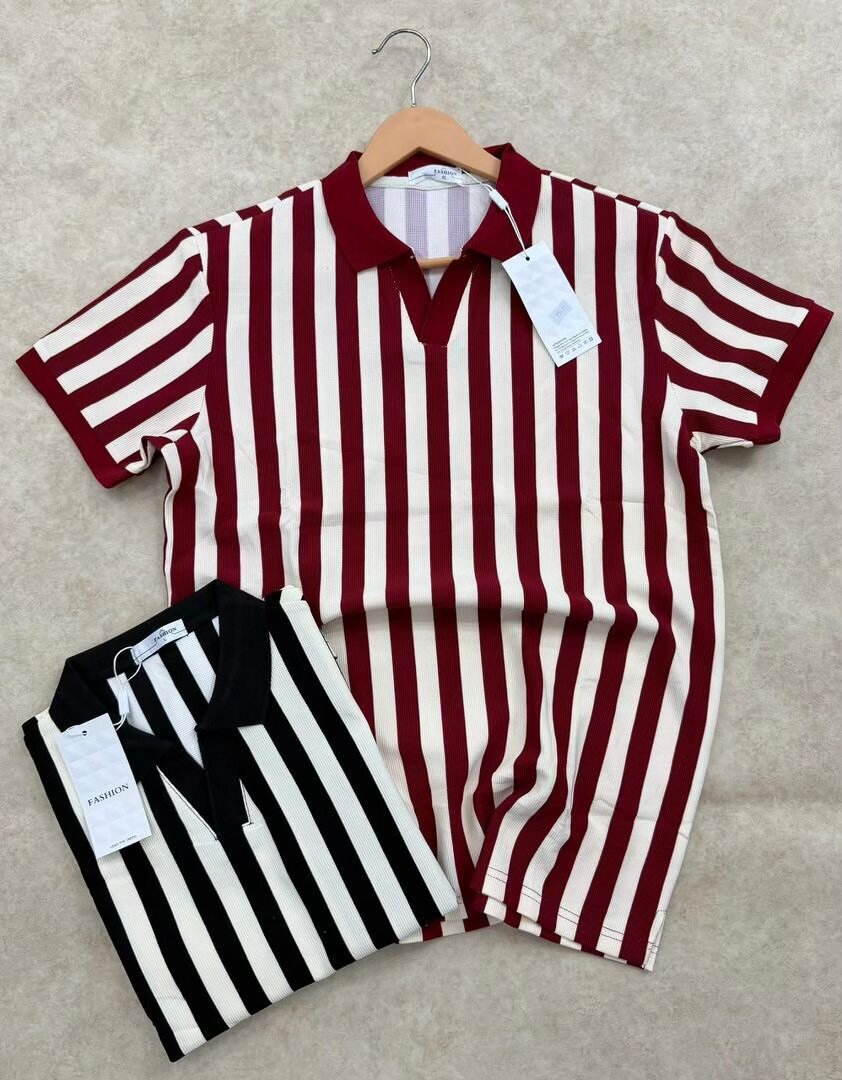 Polos rayés pour hommes tendance