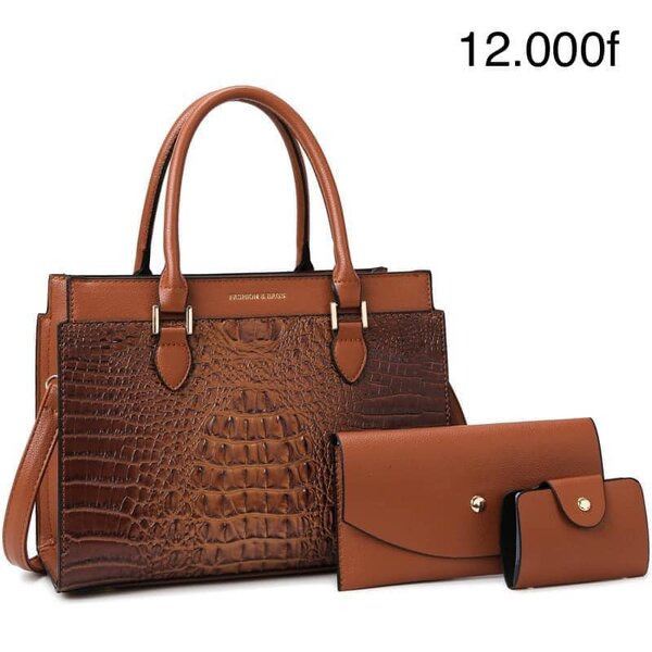 ensemble de 3 sacs à main en cuir pour femmes