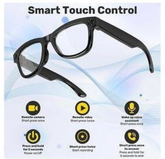 Lunettes AI intelligentes 8MP