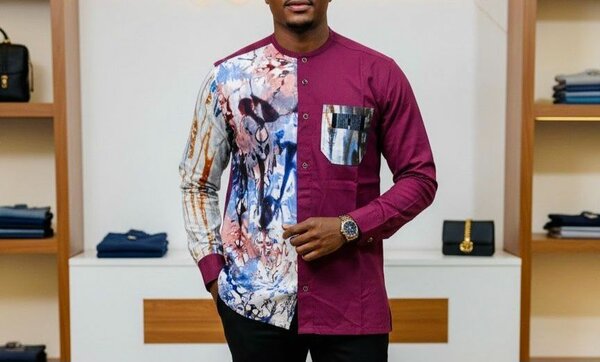 Chemise à motifs élégante