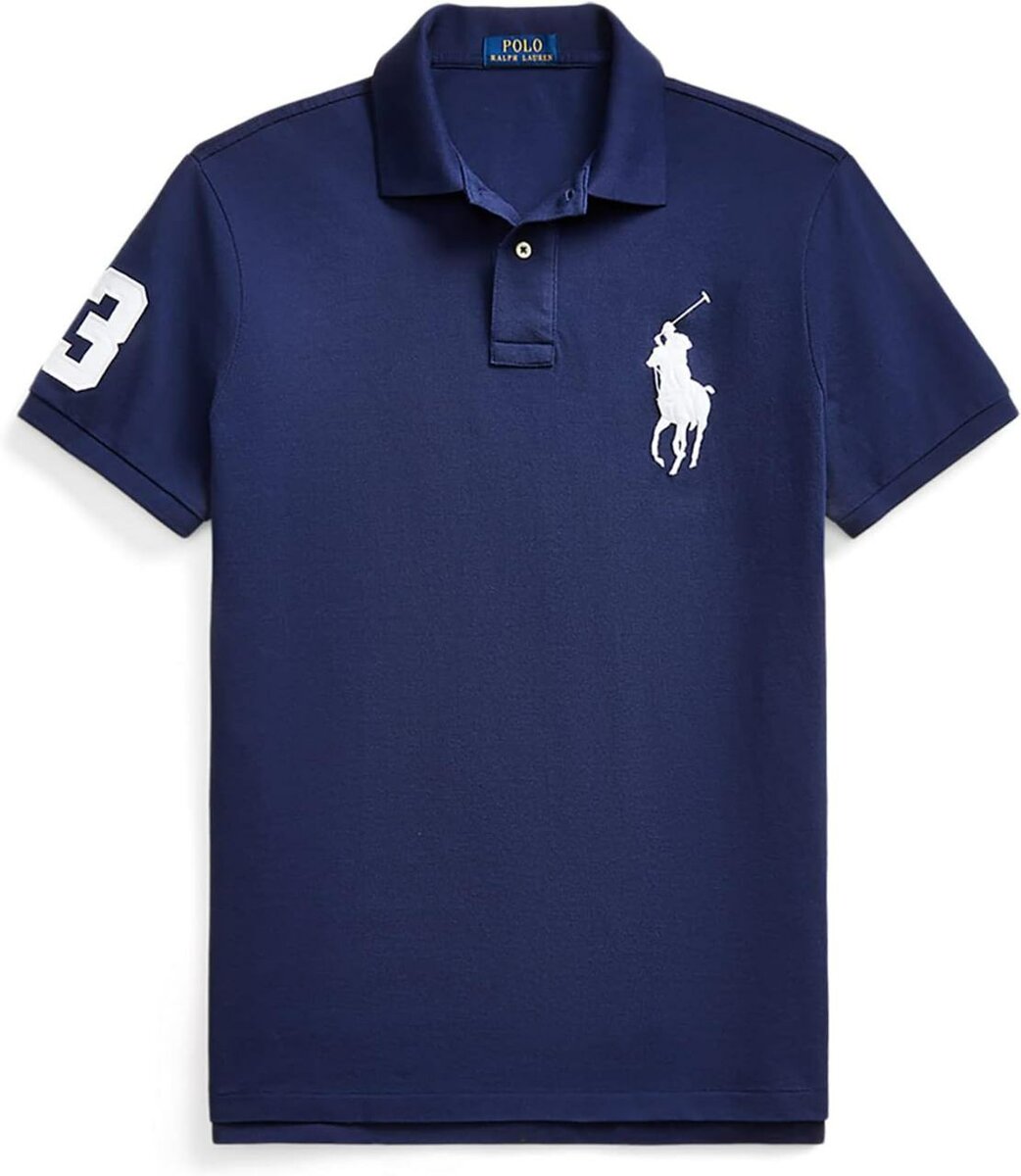 Polo classique bleu homme