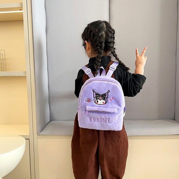 Sac à dos en peluche Kuromi
