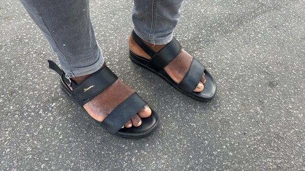 Sandales en cuir pour homme