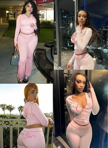 Tenue de sport rose pour femmes