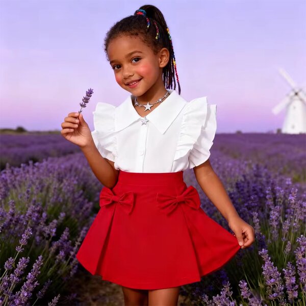 Ensemble Fille Élégant Rouge