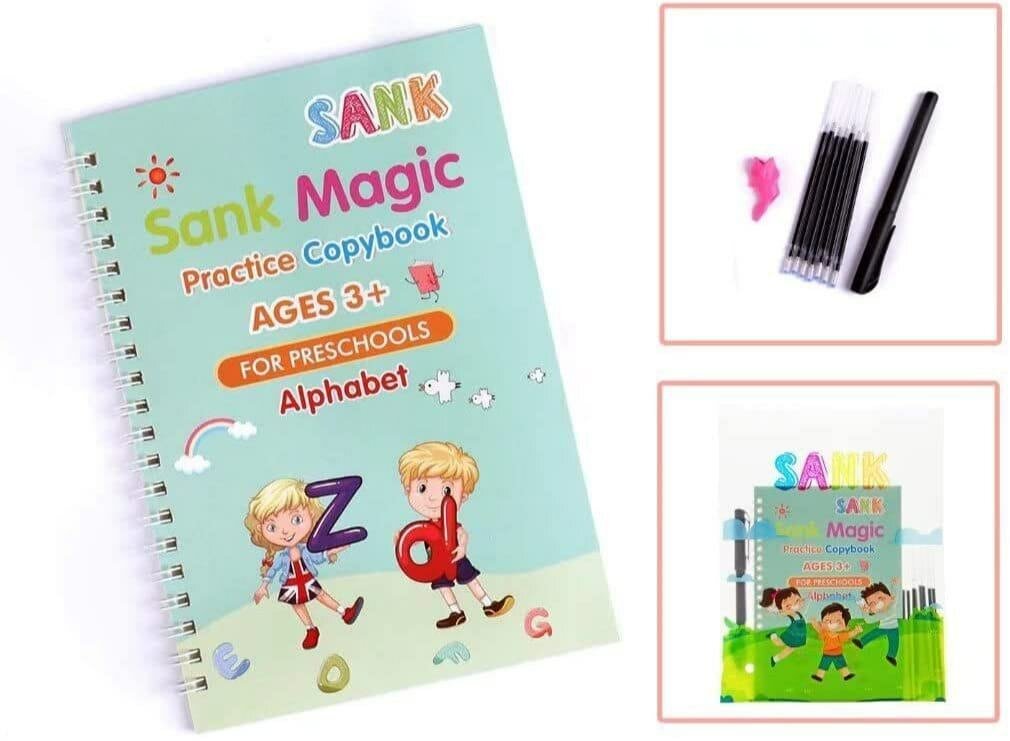 4pc Magic Book Set for Kids  Fun and Interactive Learning