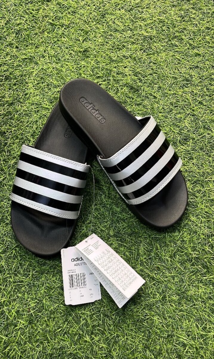 Adidas 3 stripes slides