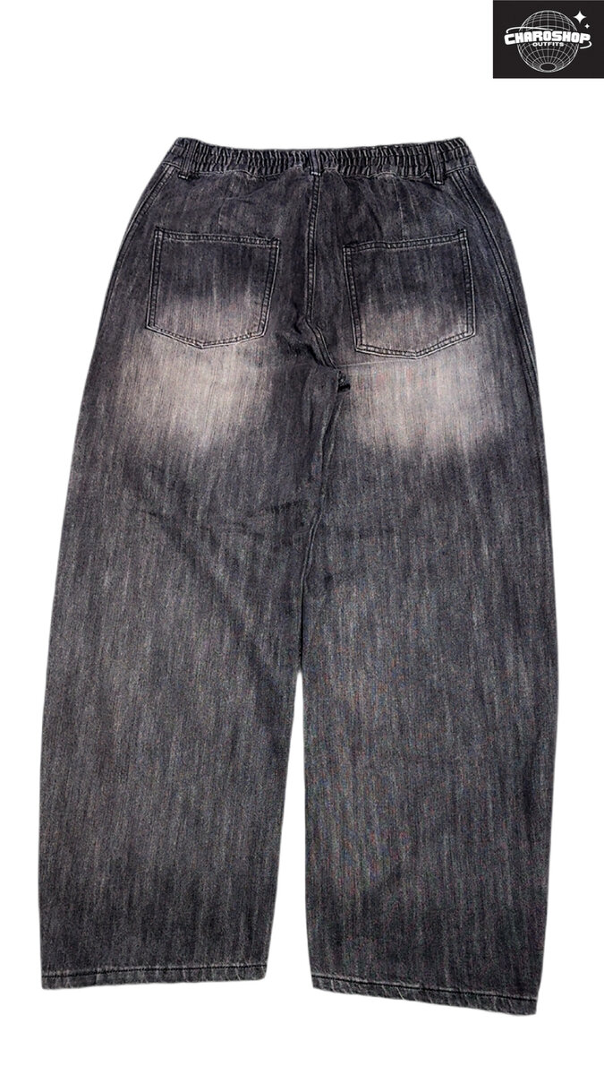 Jean ample taille haute