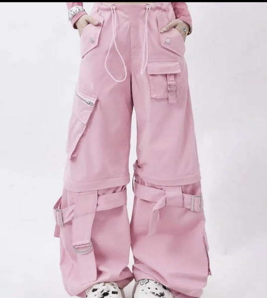 Cargo rose pâle femme