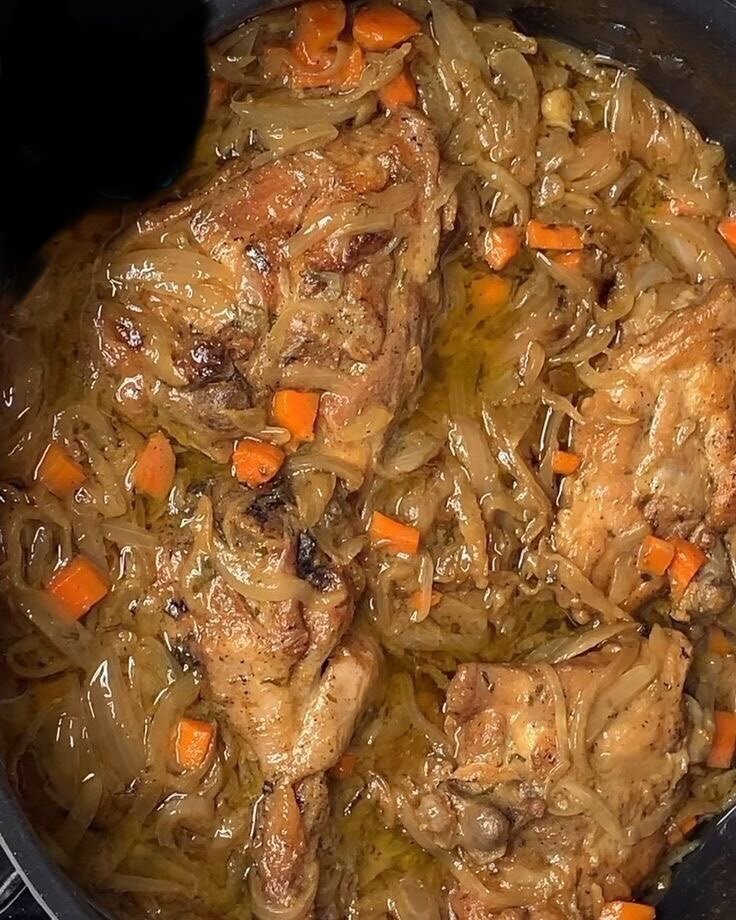 Poulet épicé mijoté