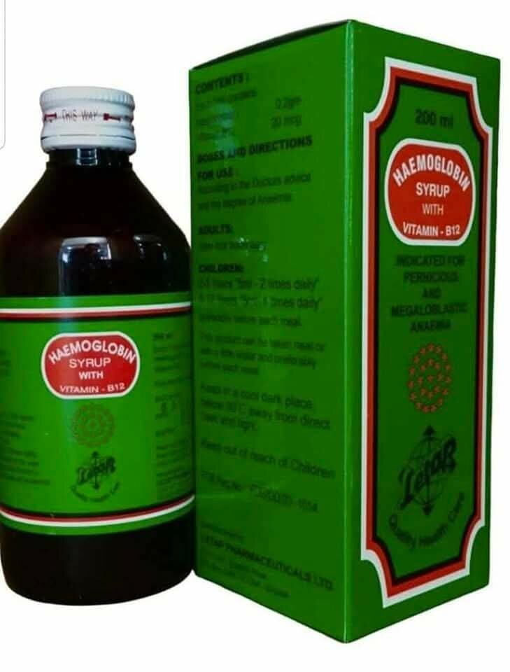 Sirop Hémoglobine B12 200ml