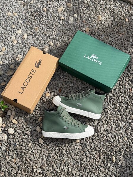 Baskets montantes Lacoste vertes