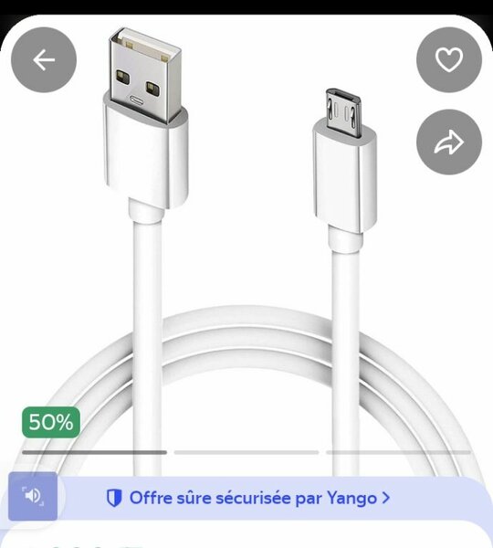 Câble Micro USB Rapide