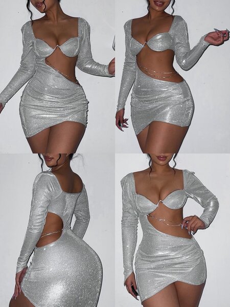 Robe de soirée scintillante