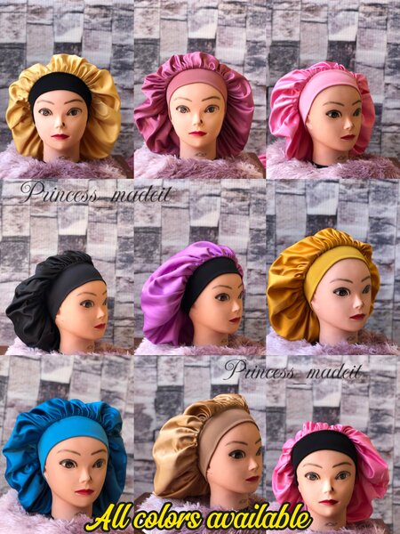 Strechy (Wide Band) Hair Bonnets