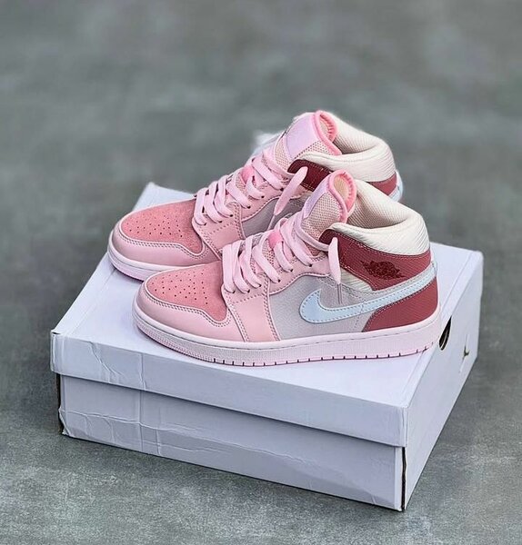 Baskets montantes roses tendance