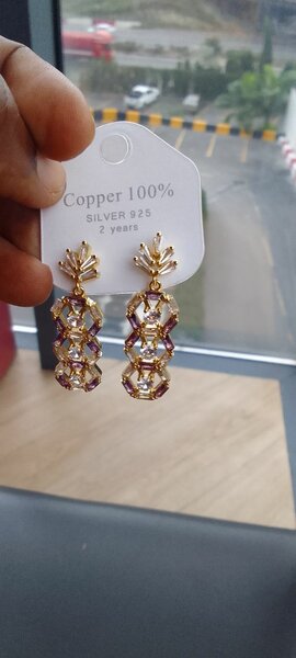 Boucles d'oreilles en cuivre 925