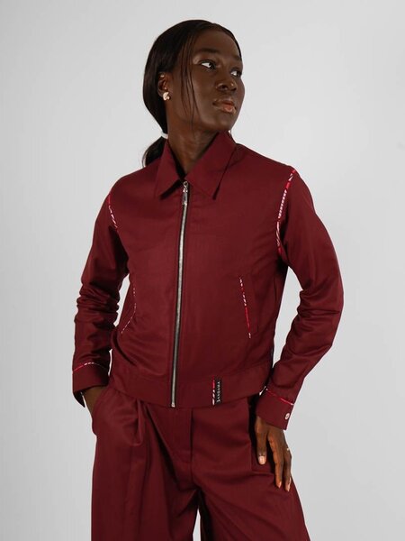 Veste bordeaux Femme