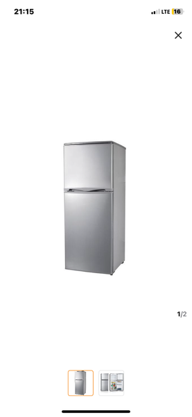 DRF-112 Double Door Refigerator - 112 Litres - Grey