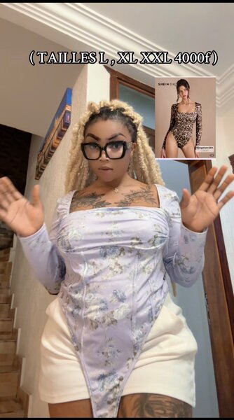 Body fleuri grande taille