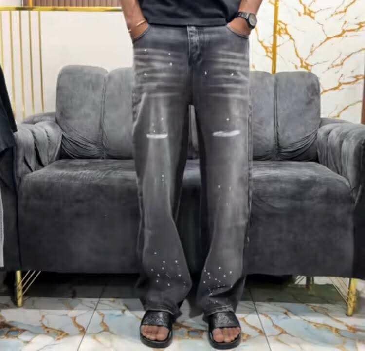 Jeans décontractés usés