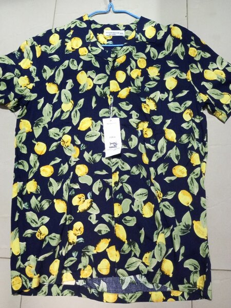 Chemise imprimée citron