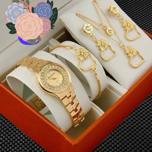 Ensemble de bijoux pour femmes en forme de coeur