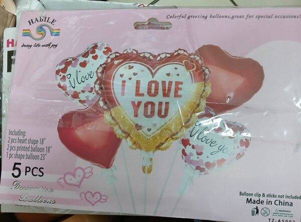 Ballons "I Love You" décoration